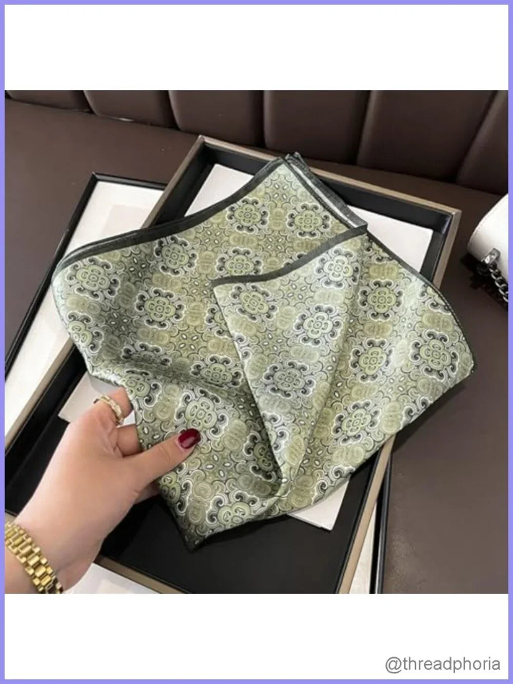 100% Mulberry Silk Neck Scarf 21x21 Square Fashion Scarf for Women